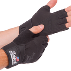 Тактичні рукавички з відкритими пальцями Zelart Action 4928 розмір XL Black - зображення 4
