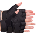 Перчатки тактические с открытыми пальцами Zelart Action 8811 размер XL Black - изображение 1