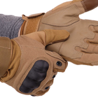 Перчатки тактические с закрытыми пальцами Zelart Action 8798 размер L Khaki - изображение 4