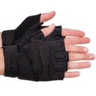 Перчатки тактические с открытыми пальцами Zelart Blackhawk Action 4380 размер XL Black - изображение 1