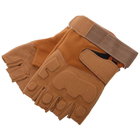 Тактичні рукавички з відкритими пальцями Zelart Action 8811 розмір XL Khaki - зображення 6