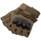 Тактичні рукавички з відкритими пальцями Zelart Action 8805 розмір M Olive - зображення 6