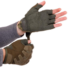 Перчатки тактические с открытыми пальцами Zelart Action 8808 размер M Olive - изображение 2