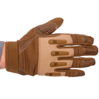 Перчатки тактические с закрытыми пальцами Zelart Action 8795 размер M Khaki - изображение 2