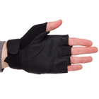 Тактичні рукавички з відкритими пальцями Zelart Blackhawk Action 4380 розмір M Black - зображення 3