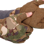 Тактичні рукавички з відкритими пальцями Zelart Action 8808 розмір L Camouflage - зображення 2