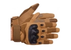 Тактические перчатки койот размер XL (полнопалые военные с закрытыми пальцами осень-зима для военных ВСУ) YL-GBR13 - изображение 1
