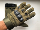 Теплые тактические перчатки Зимние ( Утепленные ) Военные, L Олива - изображение 6