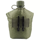 Фляга армейская для воды 1 литр с чехлом и котелком зеленная - изображение 6