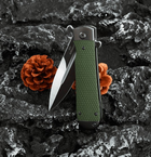 Нож складной карманный, туристический Flipper Adimanti Samson-GR Green 212 мм - изображение 8