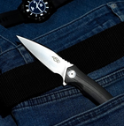 Нож складной карманный, туристический Flipper Firebird FH51-BK Black 185 мм - изображение 6