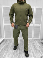 Тактична тепла зимова військова форма комплект костюм ( Куртка + Штани ), Камуфляж: Олива, Розмір: XL - зображення 1