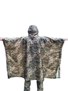 Дождевик военный, плащ-палатка, пончо, накидка водонепроницаемая, ВСУ пиксель - изображение 4