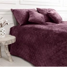 Покрывало полуторное ТЕП Velour Ромб круглый 4-00515-22868 150х210 см бордовое