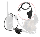PTT тангента адаптер перехідник до активних навушників для рації Baofeng Kenwood - зображення 4