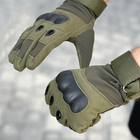 Тактичні рукавиці повнопалі олива ХL - зображення 2