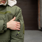Куртка-бушлат военная мужская тактическая на меху ВСУ (ЗСУ) 8894 50 размер хаки - изображение 3
