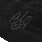 Шапка чорна флісова з Тризубом, Размер шапки M - 58 размер - изображение 3