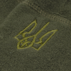 Шапка оливкова флісова з Тризубом, Розмір шапки S - 56 розмір - зображення 3