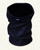 Бафф теплый флиссовый Черный 26 см Shapki-UA - изображение 1