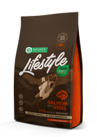 Сухой беззерновой корм для собак Nature's Protection Lifestyle Grain Free Salmon with krill Adult Small and Mini Breeds с лососем и крилем