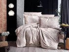 Постельное белье евро Arya Vogue Органик Жаккард Piaro AR-A107263 200х220 см 4433381