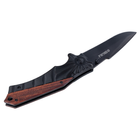 Нож раскладной 120мм рукоятка комбинированная, металл-дерево SIGMA 4375801 - изображение 4