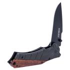 Нож раскладной 120мм рукоятка комбинированная, металл-дерево SIGMA 4375801 - изображение 5