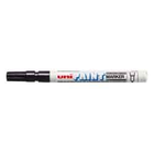 Маркер перманентний Uni Paint 0.8-1.2 мм Бiлий корпус Чорний (PX-21.Black)