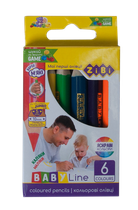 Олівці кольорові ZiBi Baby Line Mini Jumbo 6 кольорів (ZB.2450)