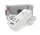 Мережевий фільтр Voltronic ТВ-Т06, 1 розетка + 4 USB, 2 м, перетин 3х0, 75мм, 2500W White