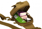 Тактична нагрудна сумка Захисник 139 хакі - зображення 6