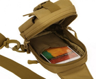 Тактична нагрудна сумка Захисник 139 хакі - зображення 7