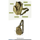 Тактична військова сумка рюкзак OXFORD 600D Green 31 x 23 см - зображення 2