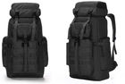 Рюкзак туристичний тактичний ZX1905 70л чорний - зображення 2