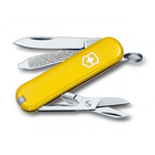 Складной швейцарский нож Victorinox Vx06223.8 Classic SD 7 функций 58 мм желтый - изображение 1