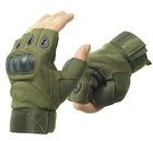 Перчатки тактические военные OY-001 M оливковый - изображение 3