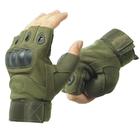 Перчатки тактические военные OY-001 XL оливковый - изображение 3