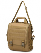 Сумка-рюкзак TacticBag A28 пісочна тактична 30 л пісочна - зображення 4