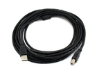 Кабель USB AM-BM чорний 5м, шнур для принтера, сканера