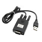 Кабель перехідник USB-RS232 DB9 PL2303+MAX3243C 90см чорний
