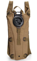 Рюкзак тактичний військовий з питною системою Tactical A41 3л пісочний - зображення 2
