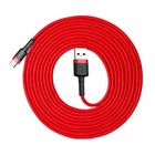 Кабель Baseus CATKLF-C09 Cafule USB to Type-C 2A 200см red