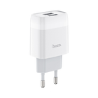 Зарядный адаптер Hoco C73A Glorious 2USB 2.4A white без кабеля