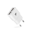Адаптер Hoco мережевий UH202 2USB 2.1A white без кабелю