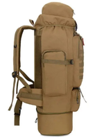 Рюкзак тактический раздвижной MHZ K1006 песочный, 70-85 л - изображение 3