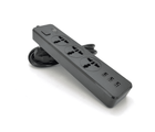 Сетевой фильтр ТВ-Т13, 3 розетки + 3 USB, 2 м, сечение 3х0,75мм, 2500W, Black