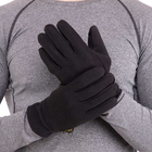 Флісові тактичні рукавички теплі зимові, багатоцільові рукавички, для полювання та риболовлі рукавички спінінгіста Розмір L Чорні BC-9228 - зображення 5