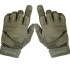 Тактичні рукавички зимові BlackHawk розмір XL. Зелені - зображення 1