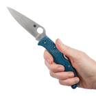 Нож Spyderco Endura, K390 blue - изображение 5
